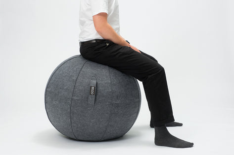 75cmpallo tharmaa Stoo® Active Ball - Ø75 cm - Tummanharmaa - Image 1